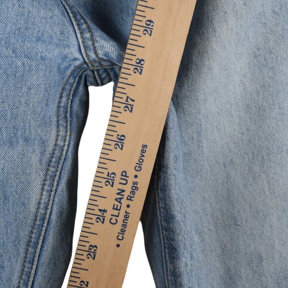 Princess Polly Mom 90's Fade Light Wash Jeans Straight Leg Sz 4 - Picture 6 of 8